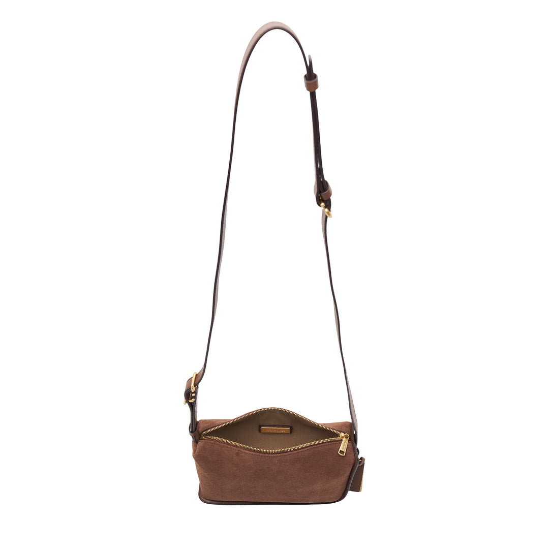 Crescent Shoulder Bag Suede