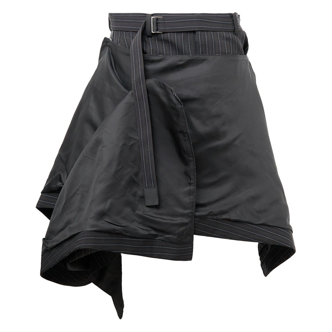 Stripe Doeskin Skirt