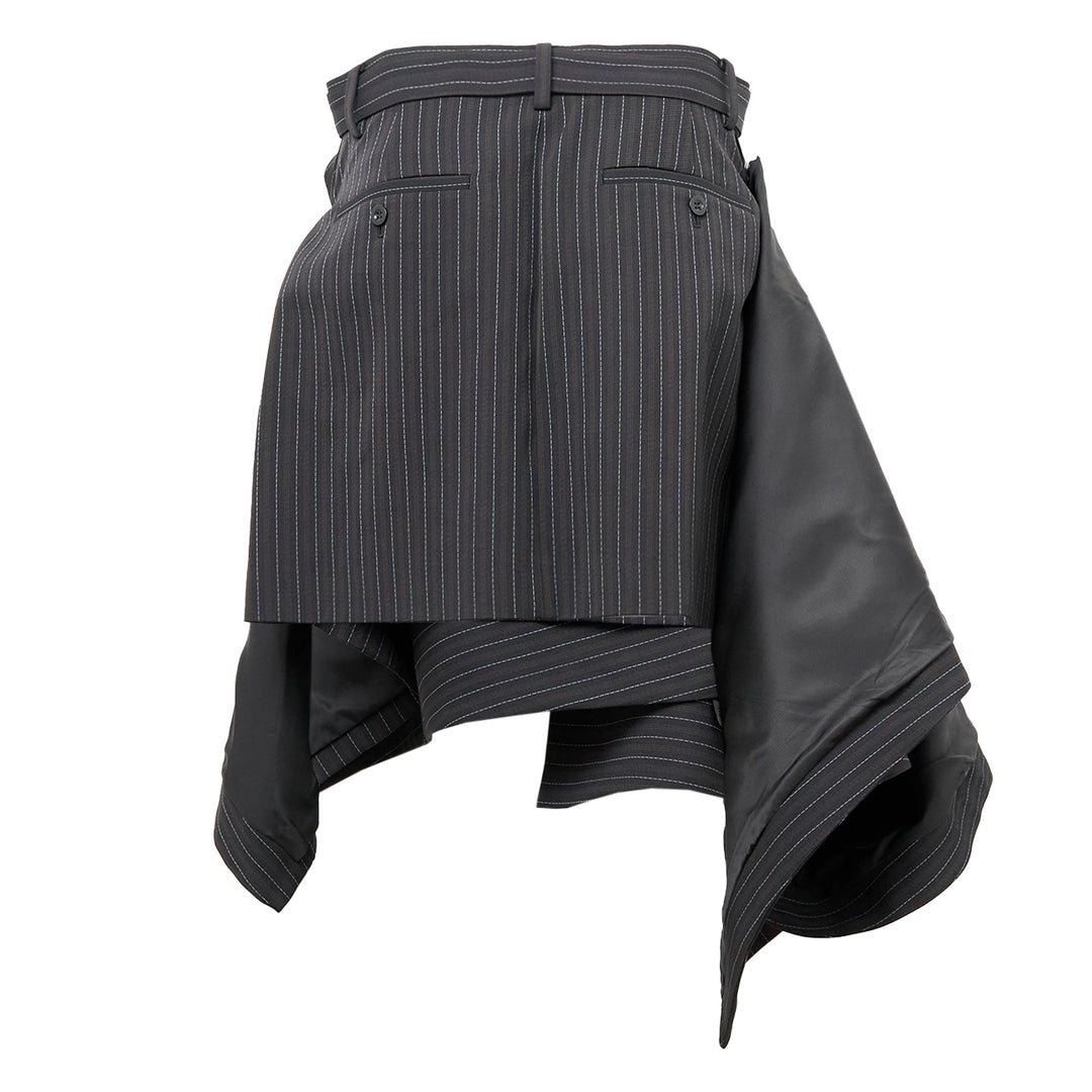 Stripe Doeskin Skirt