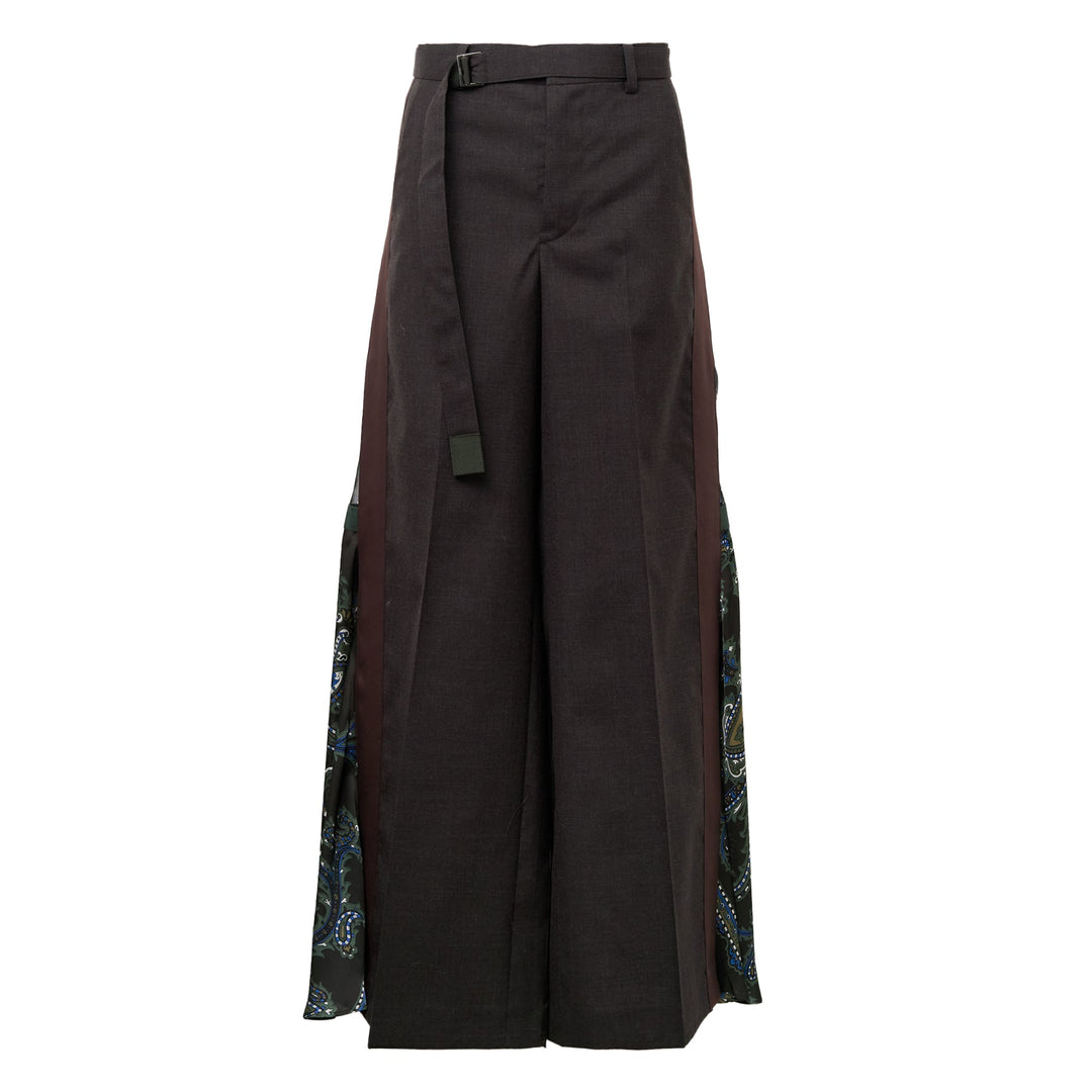 Suiting x Paisley Print Pants
