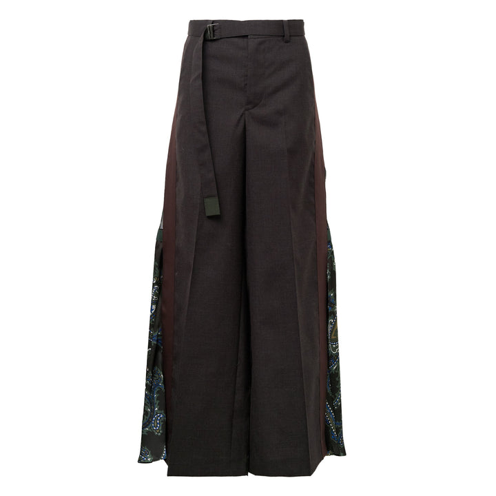 Suiting x Paisley Print Pants