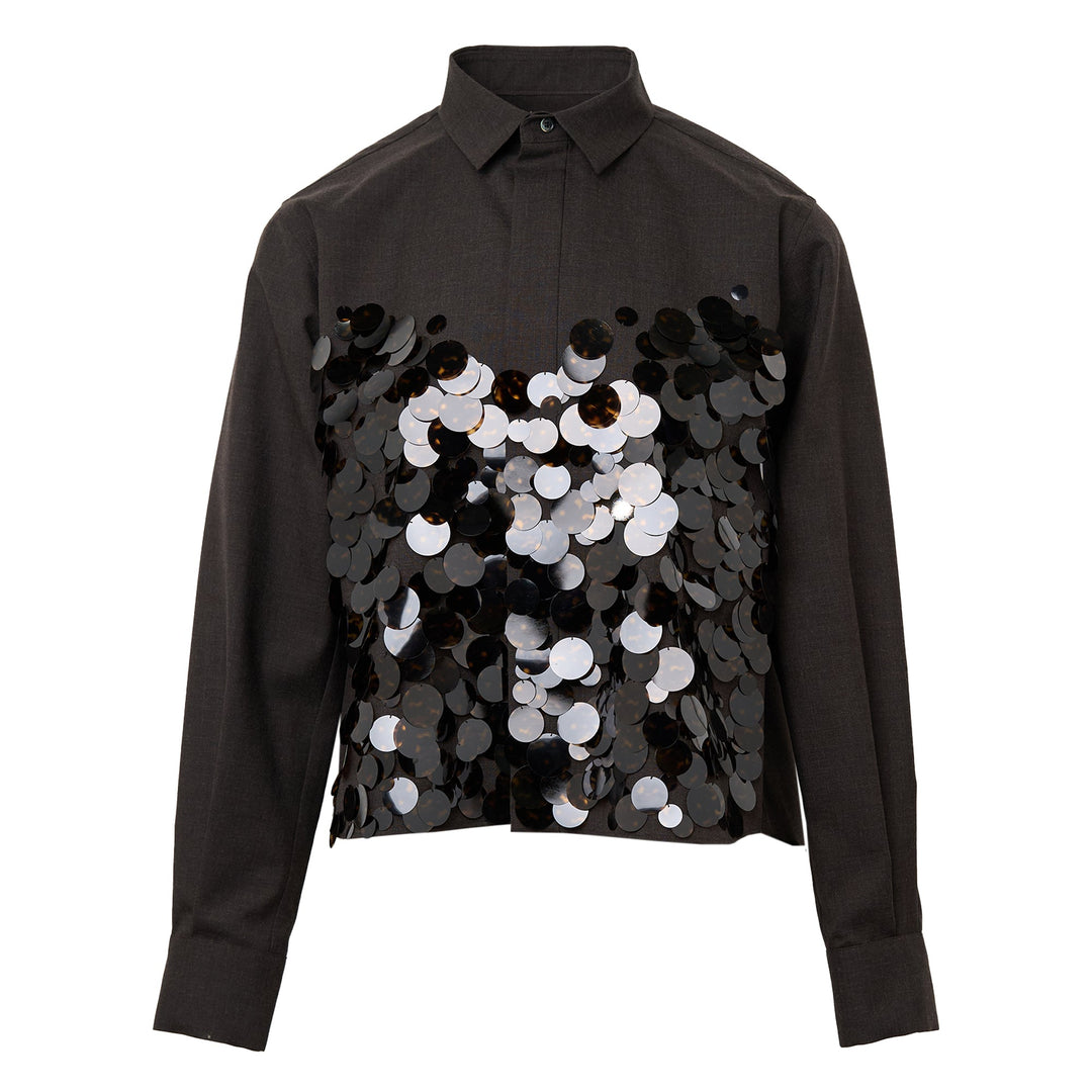 Suiting x Sequin Embroidery Shirt
