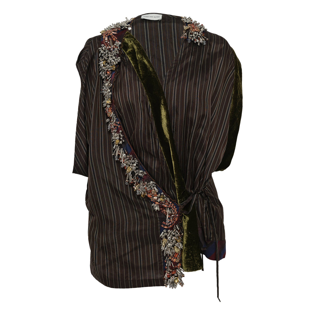 Wrapping Sleeveless Top Embellished