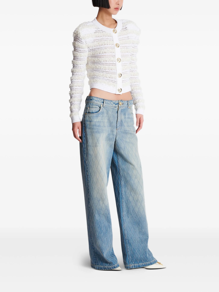 Quilted Straight Light Jeans