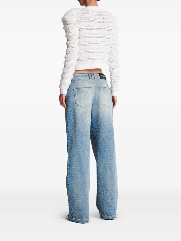 Quilted Straight Light Jeans