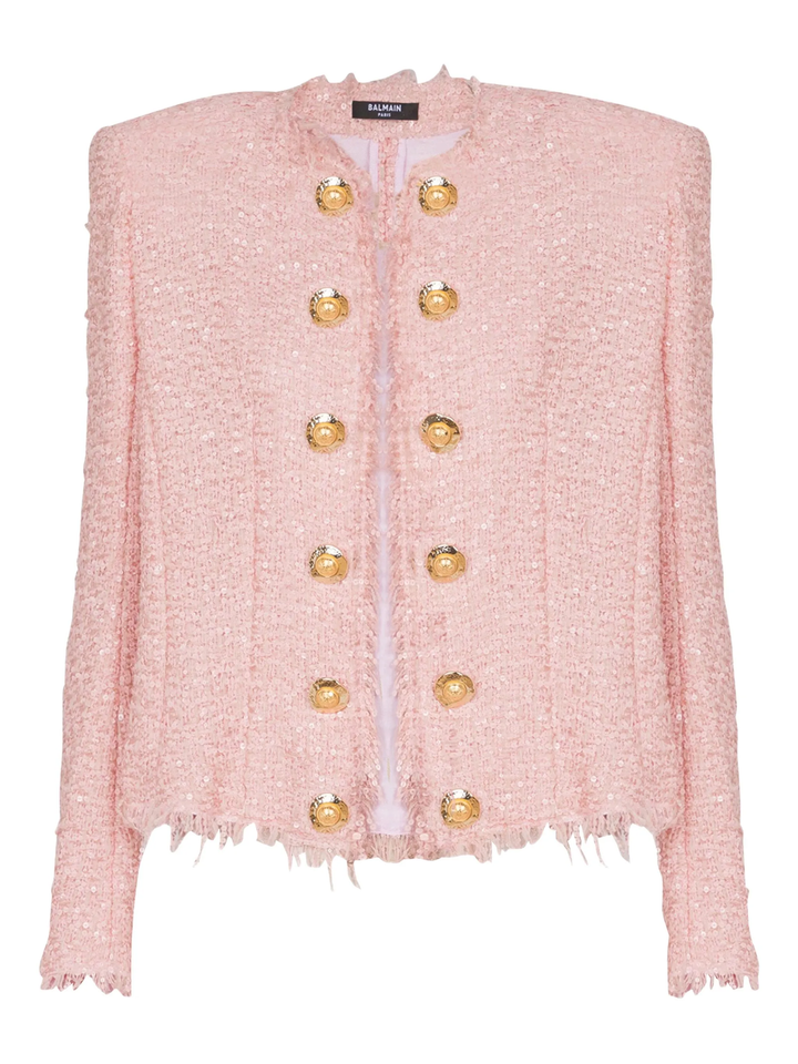 Glittered Tweed Spencer Jacket