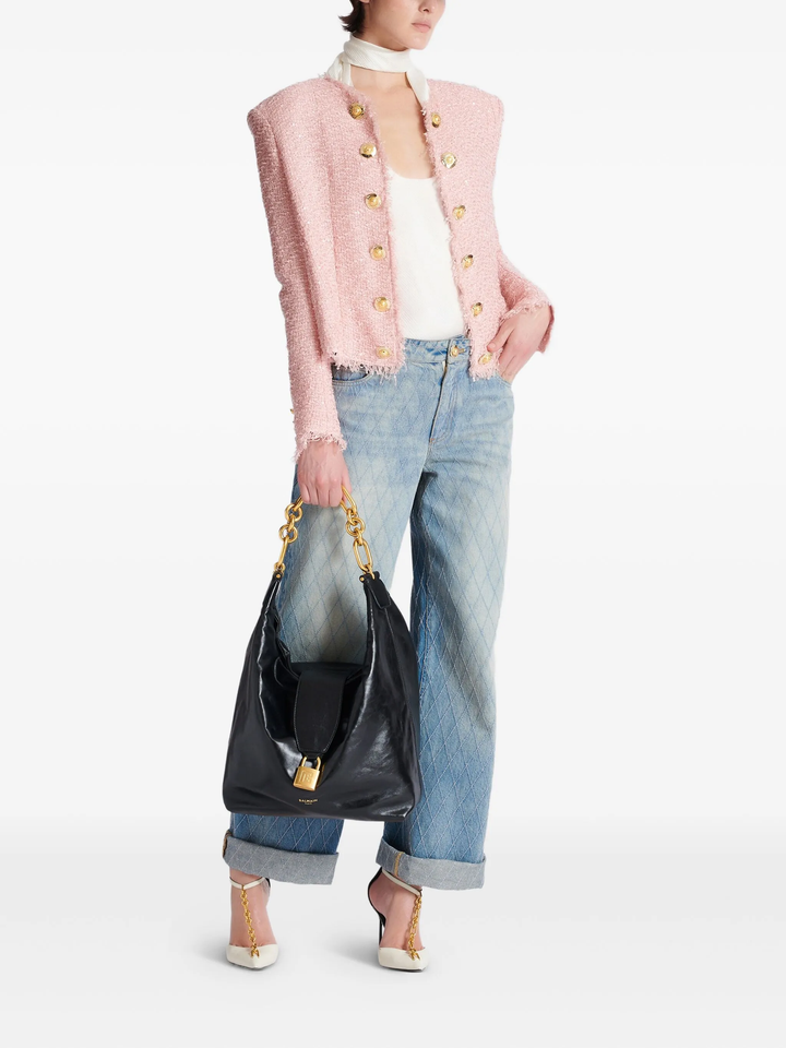 Glittered Tweed Spencer Jacket