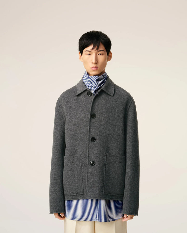 Boxy Buttoned Jacket