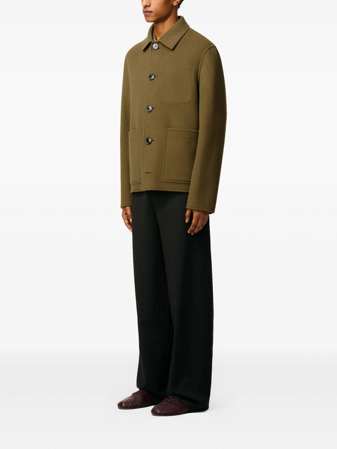 Boxy Buttoned Jacket