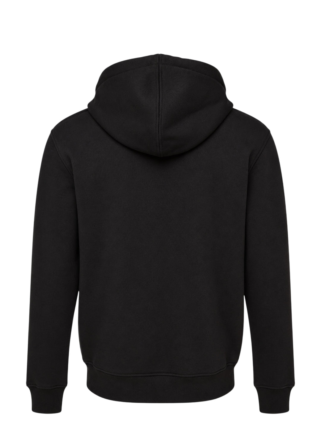 Ami Alexandre Mattiussi black zip-up hoodie with embroidered Ami de Cœur logo, silver zip hardware, adjustable drawstring hood, and kangaroo pocket - view 2