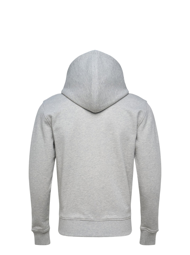 Contrasted Zip-Up Hoodie