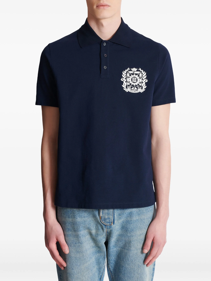 Emblem Cotton Polo