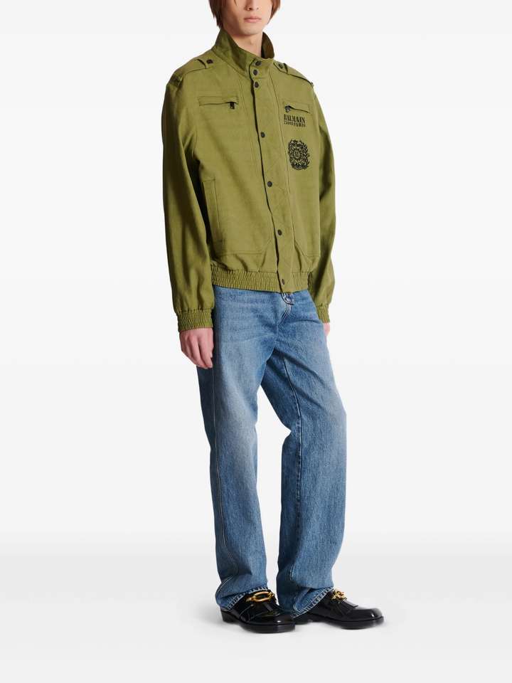 Cotton Aviator Bomber Jacket