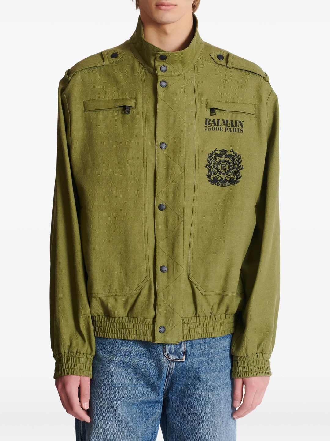 Cotton Aviator Bomber Jacket