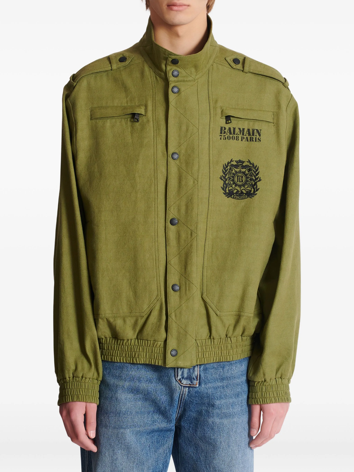 Cotton Aviator Bomber Jacket