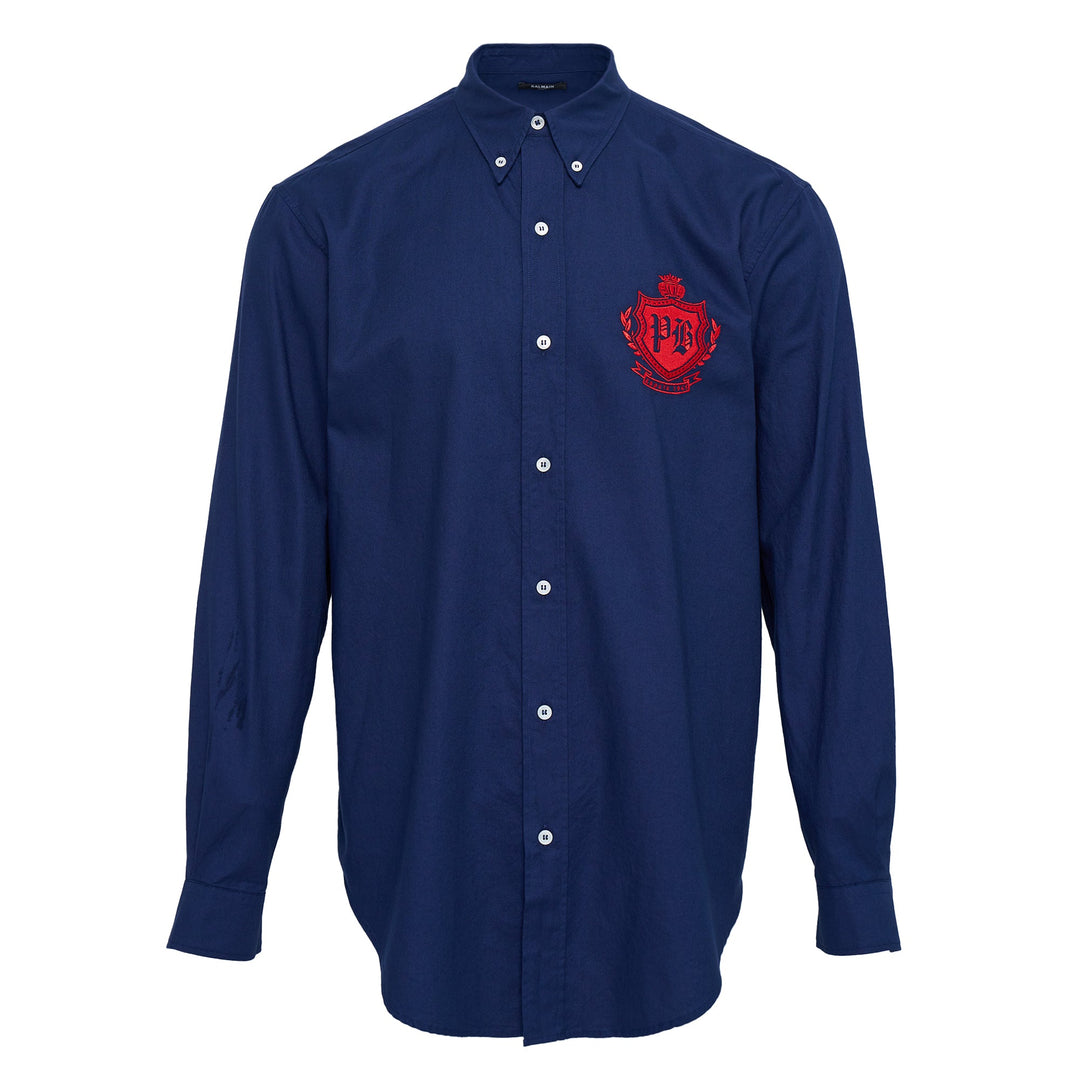 College Emblem Oxford Cotton Shirt