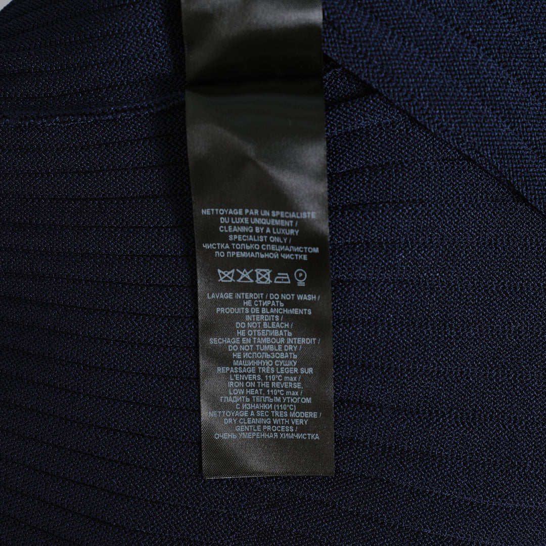 Halterneck Buttoned Knit Flare Dress