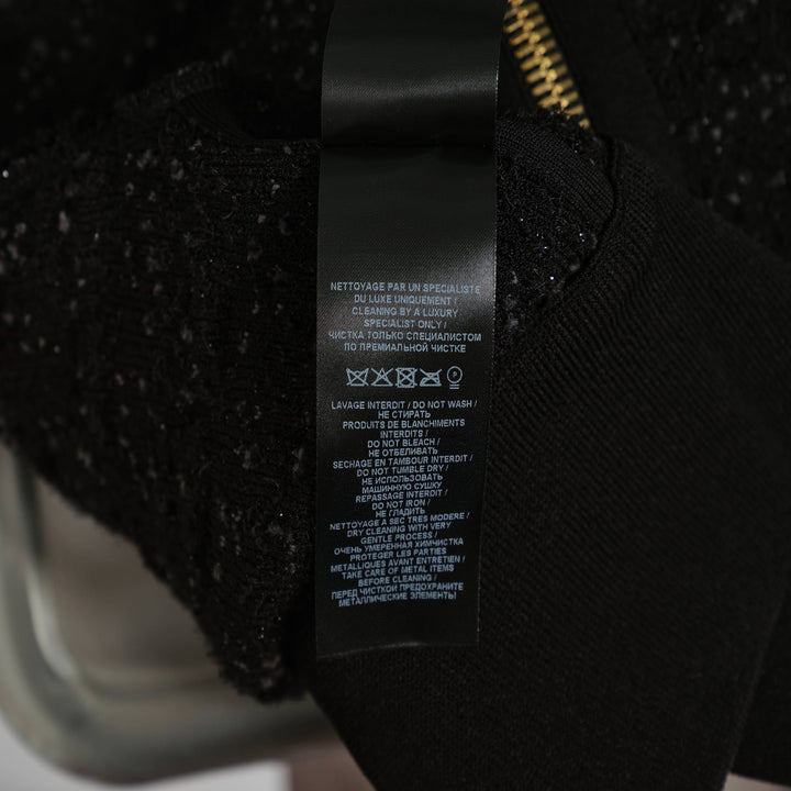 Batwing Zipped Knit Blouson