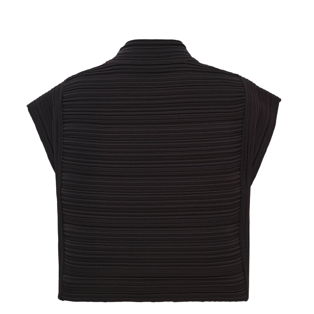 Crepe Knit Crew Neck Sweater