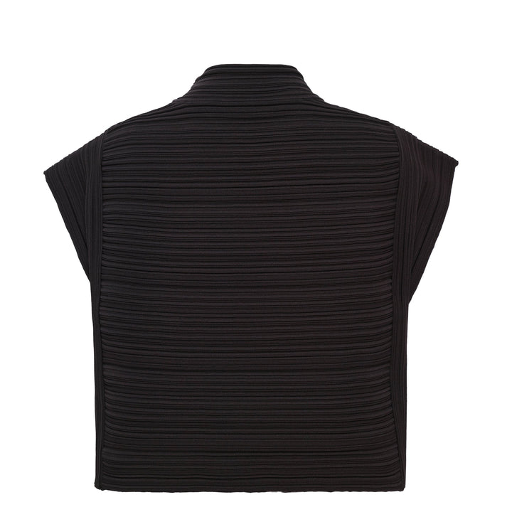 Crepe Knit Crew Neck Sweater