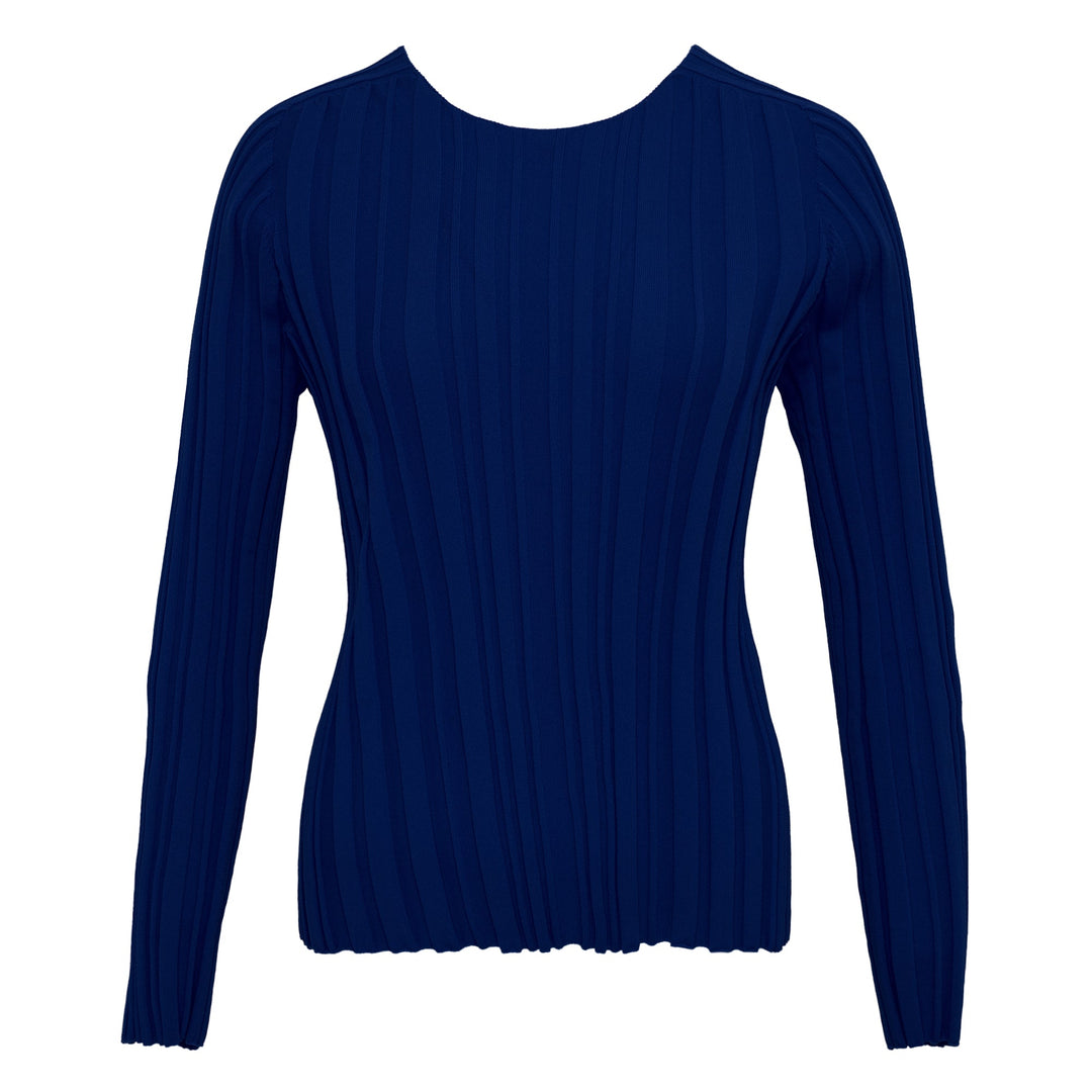 Rib Knit Round Neck Top
