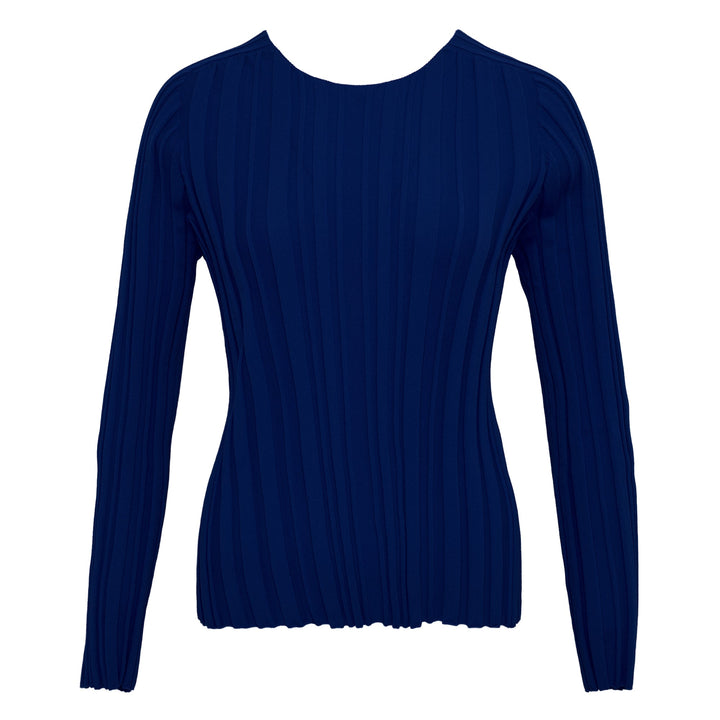 Rib Knit Round Neck Top