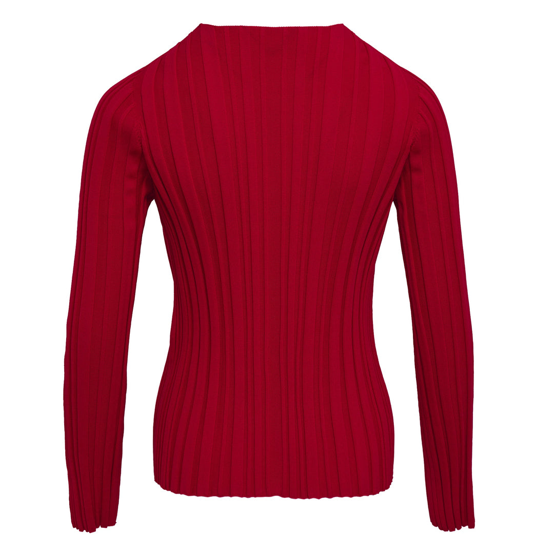 Rib Knit Round Neck Top