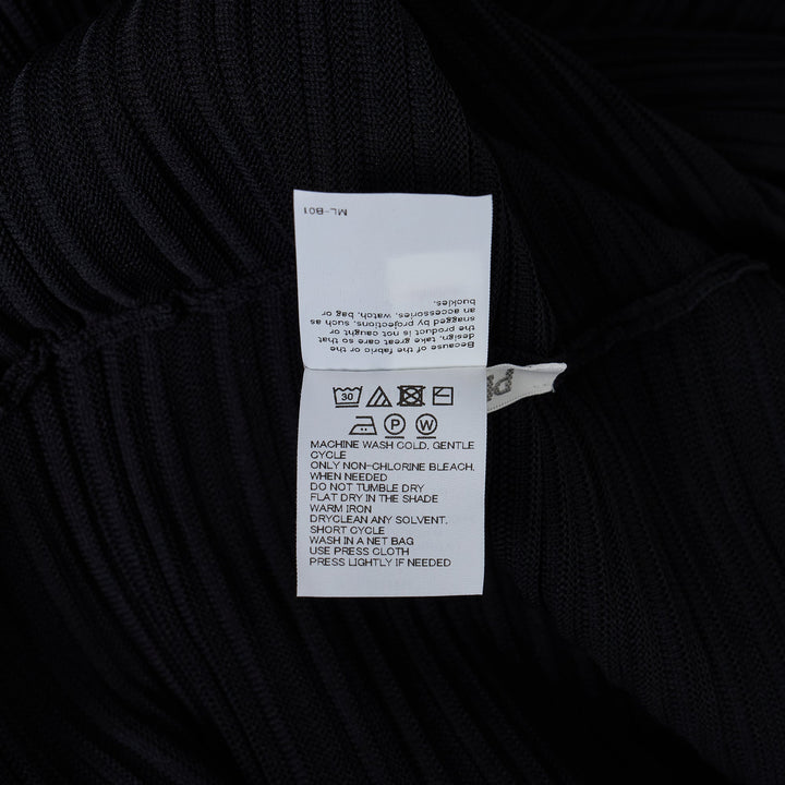 Crepe High Neck Long Sleeve Shirt
