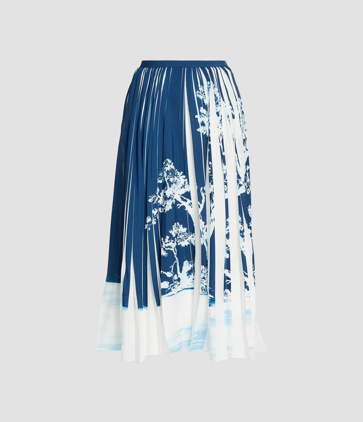 Pleated Midi Skirt