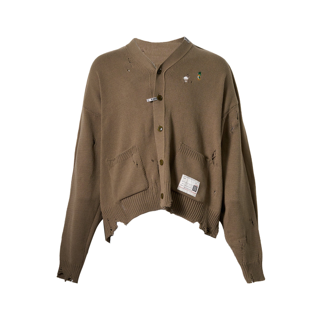 Shawl Layered Knit Cardigan