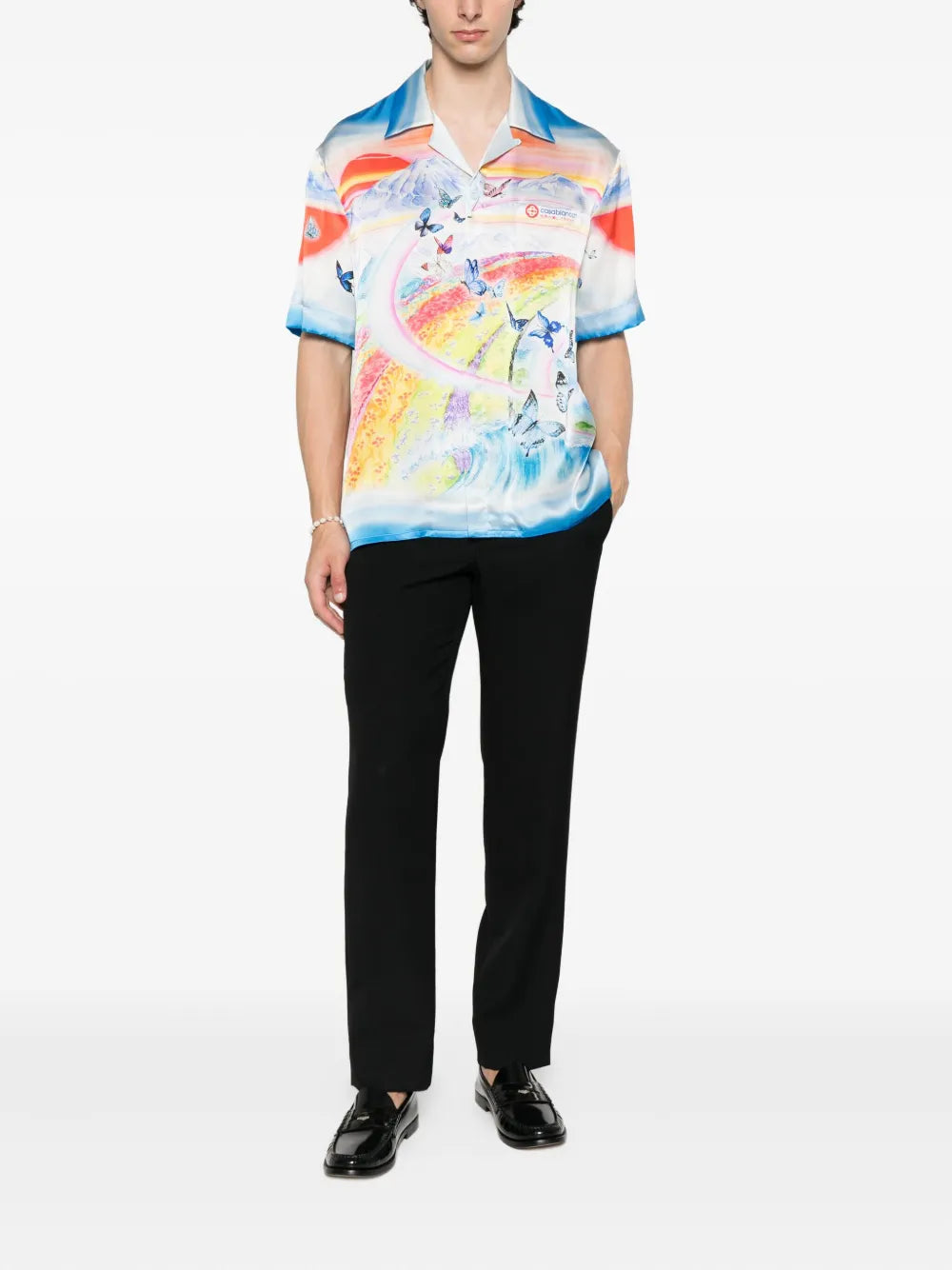 Butterfly Mountain Cuban Collar Shirt