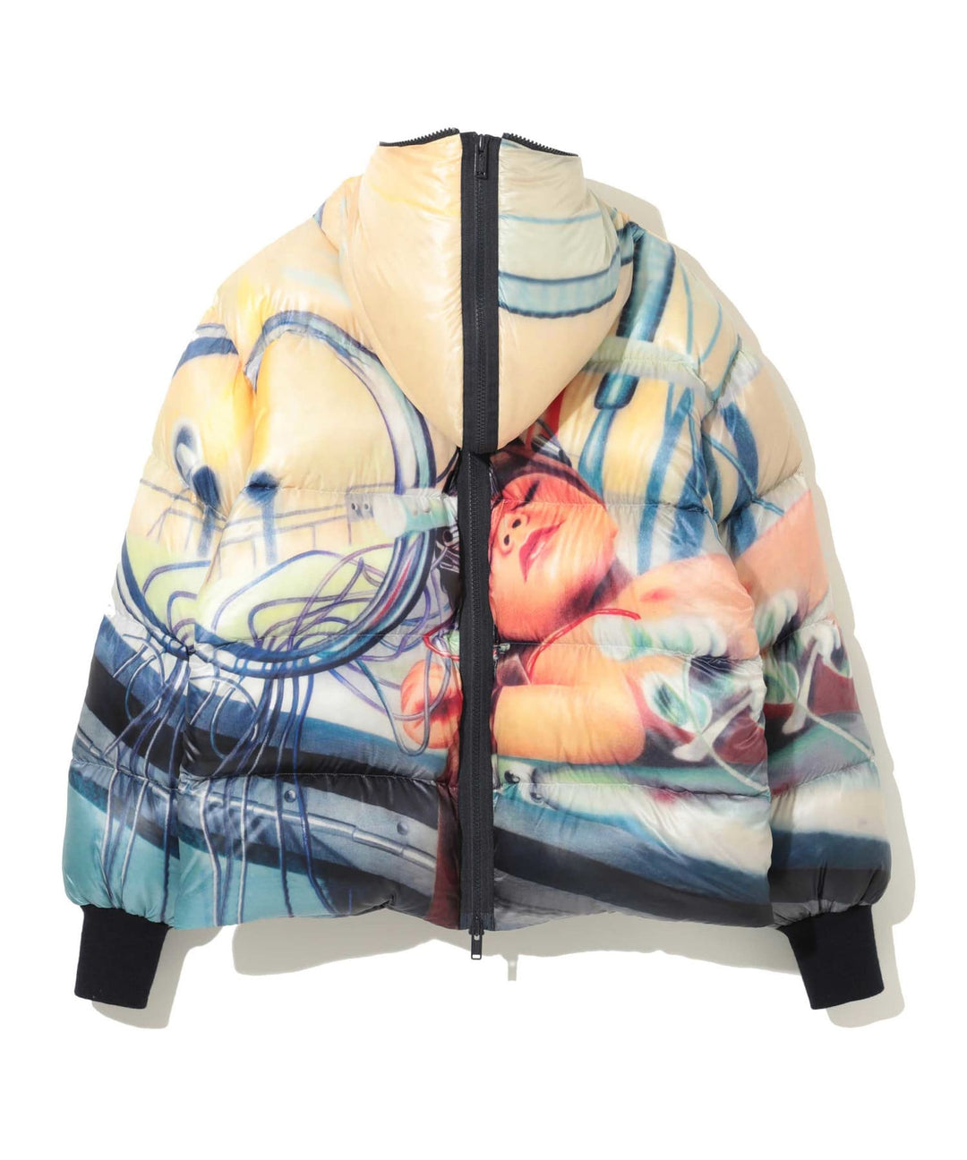 Printed Puffer Coat