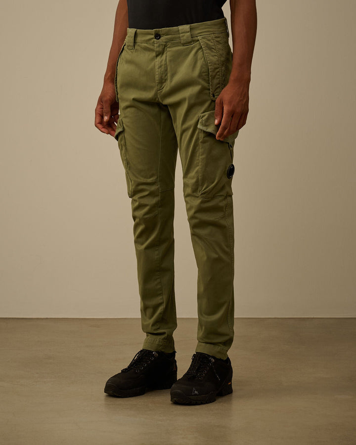 Stretch Sateen Ergonomic Lens Cargo Pants