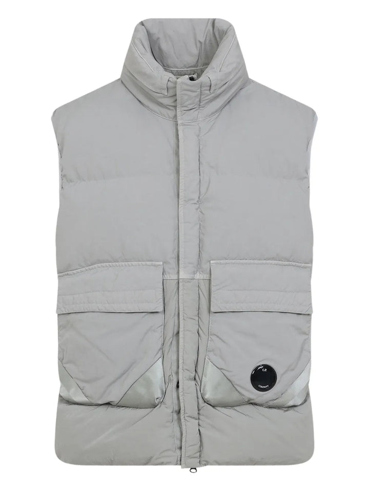 Eco-Chrome R Mixed Hooded Down Gilet