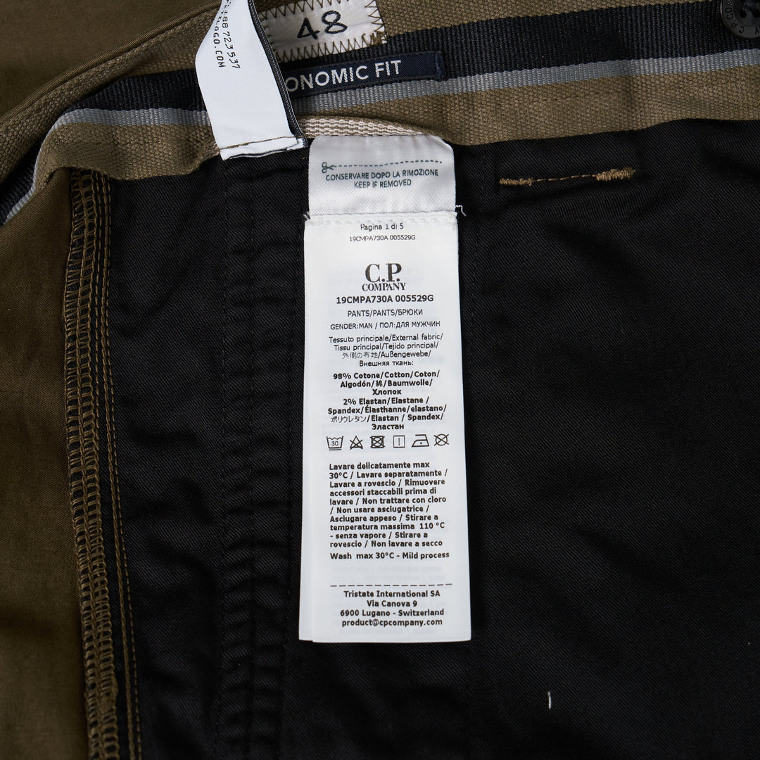 Cargo Pant In Stretch Satin