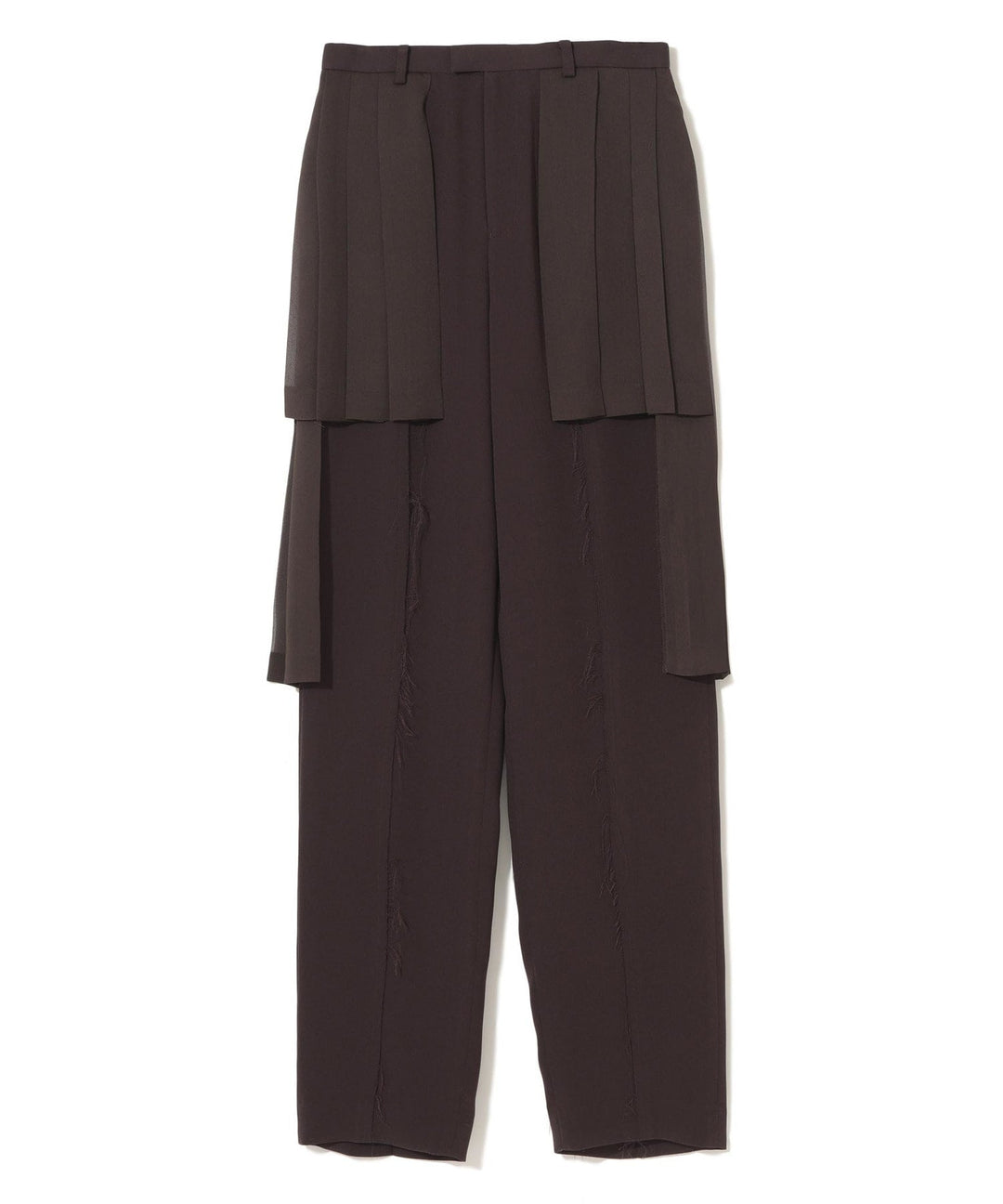 Pants With Layered Sheer Pleats