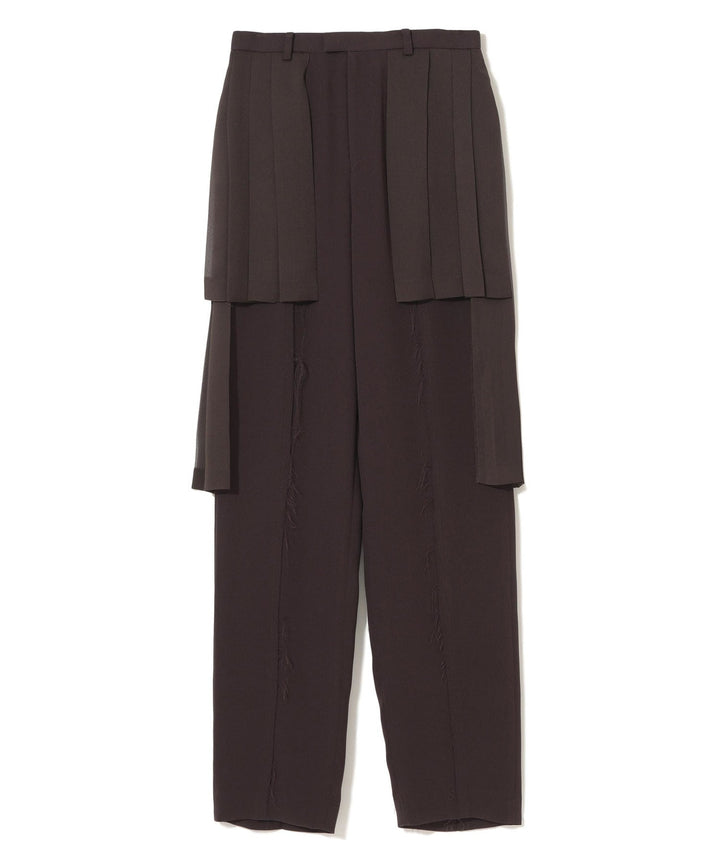 Pants With Layered Sheer Pleats