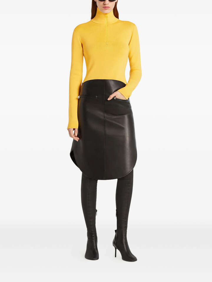 Zipped Mockneck Sweater