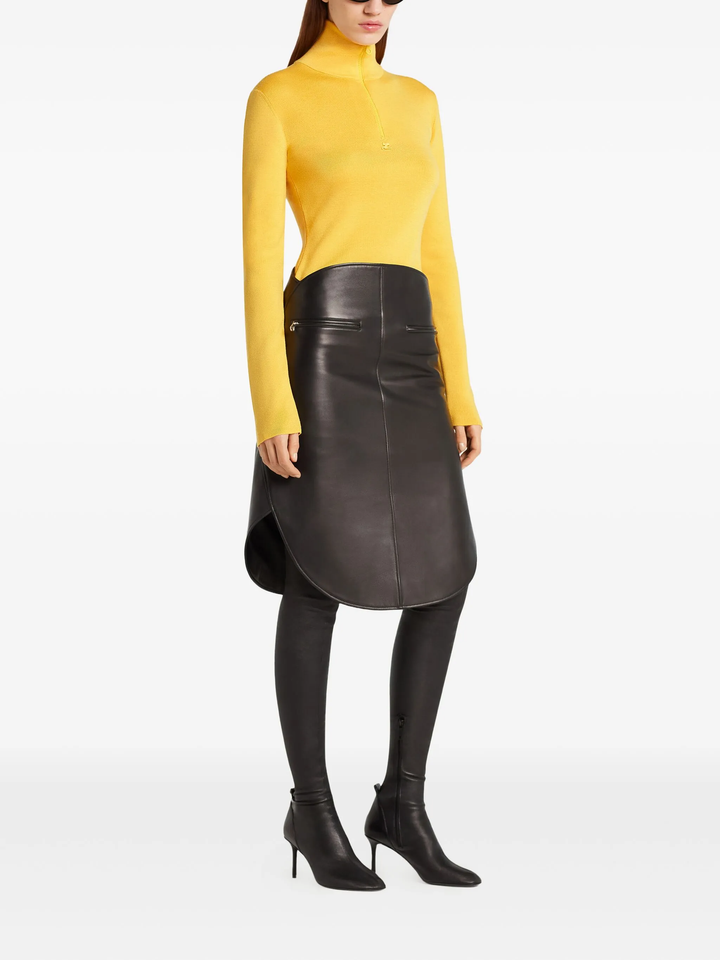 Zipped Mockneck Sweater