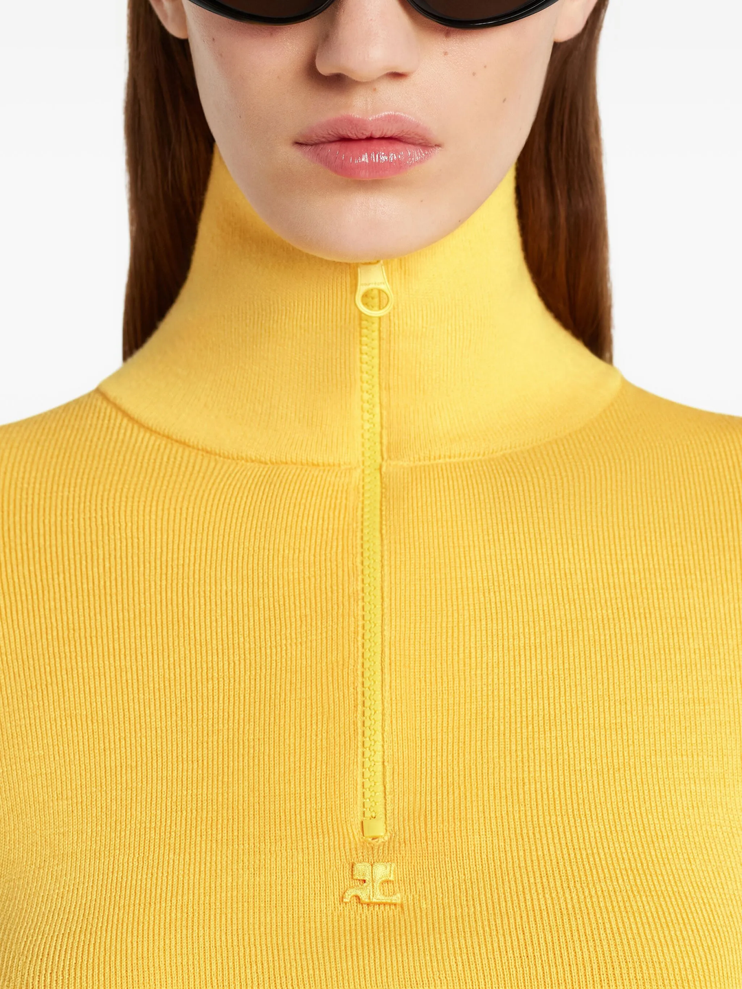 Zipped Mockneck Sweater