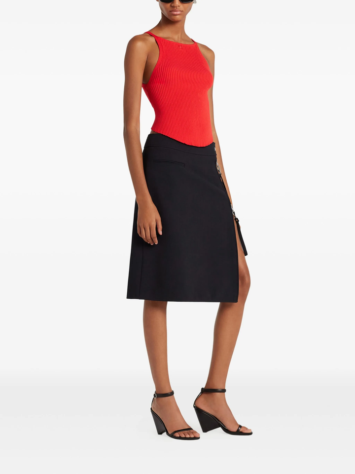 Circle Rib Knit Top
