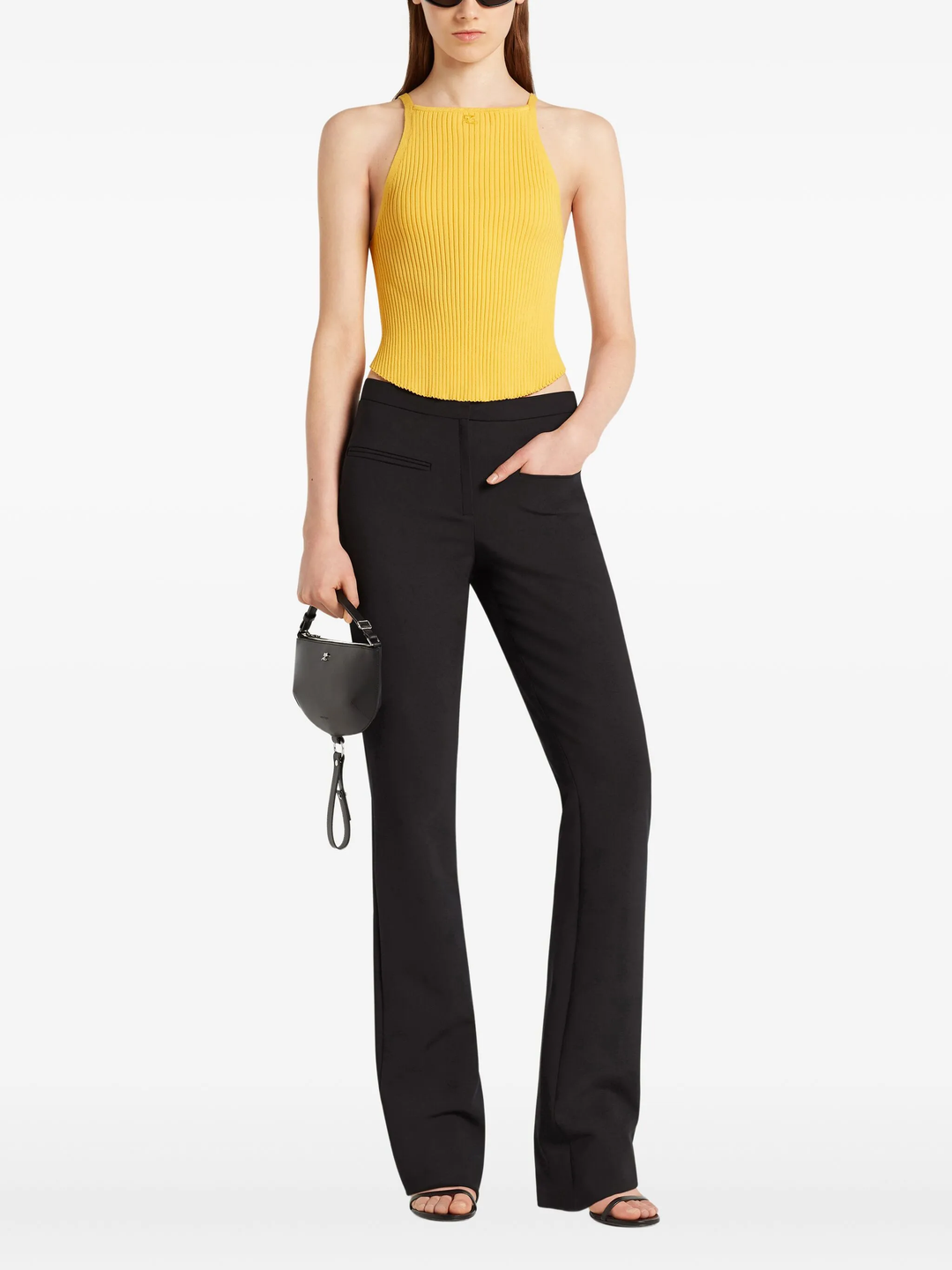 Circle Rib Knit Top