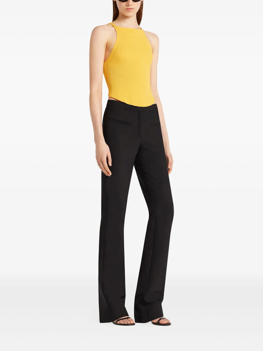 Circle Rib Knit Top