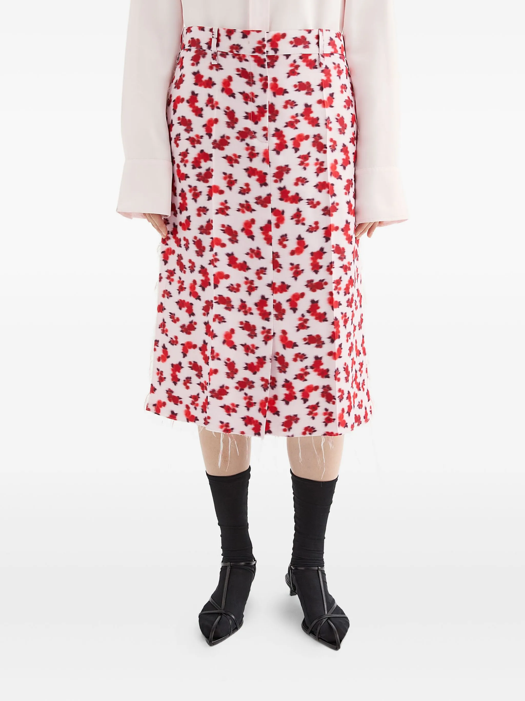 Fluid Viscose Printed Skirt