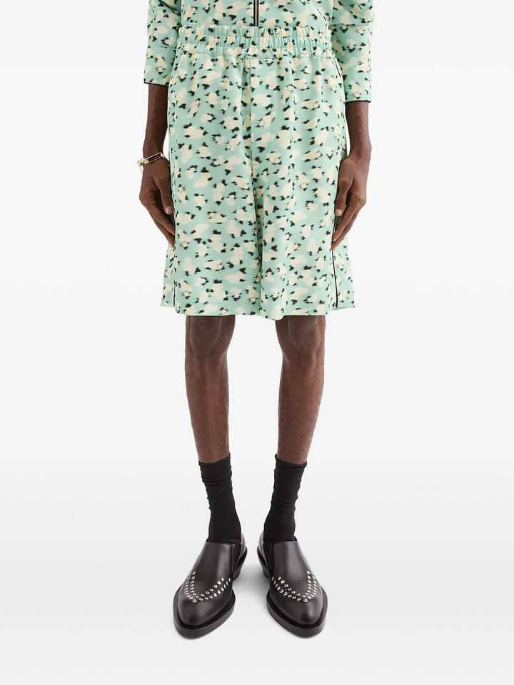 Fluid Viscose Printed Shorts