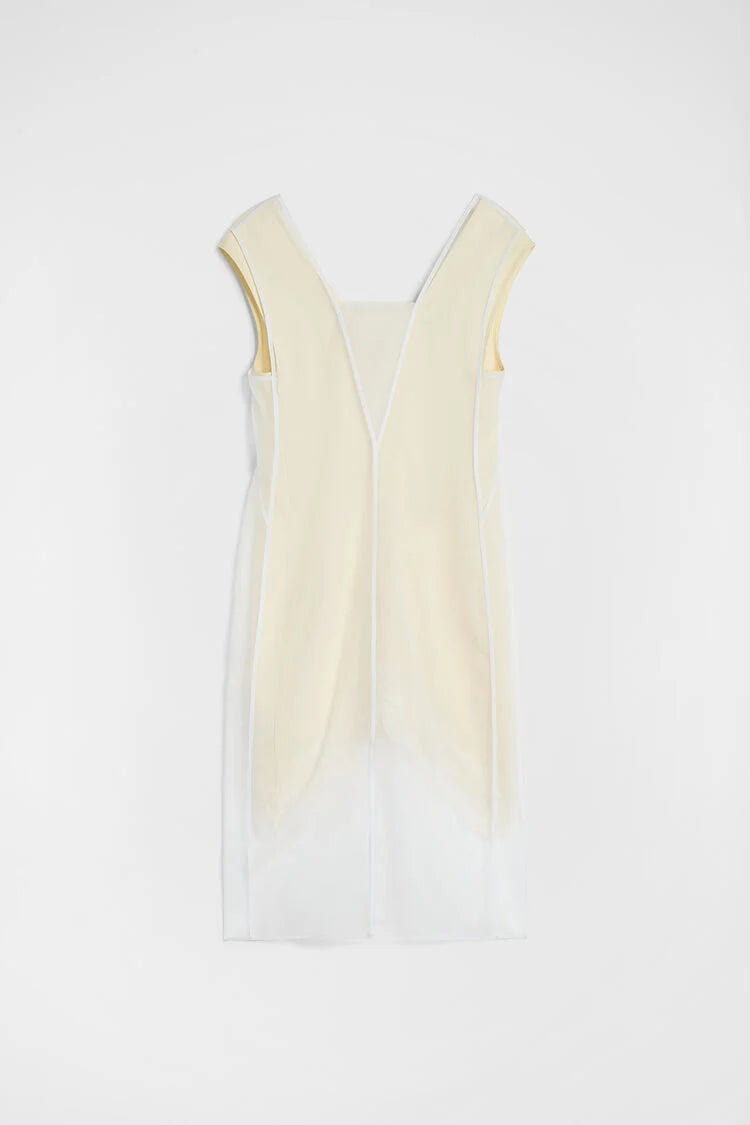 Organza V-Neck Dress