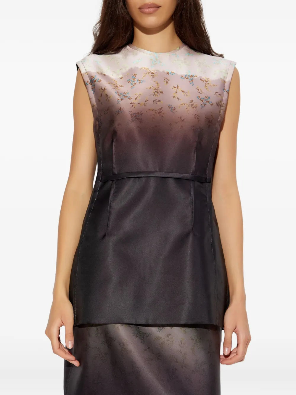 Burnt Bouquet Print Top