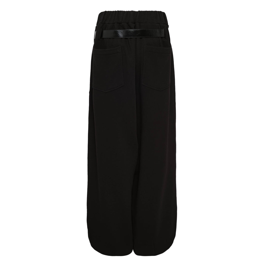 Detachable Logo Tag Belt Fasten Sweatpants