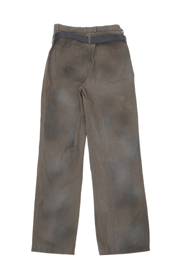 Belt-Press-Made Tuck Pants