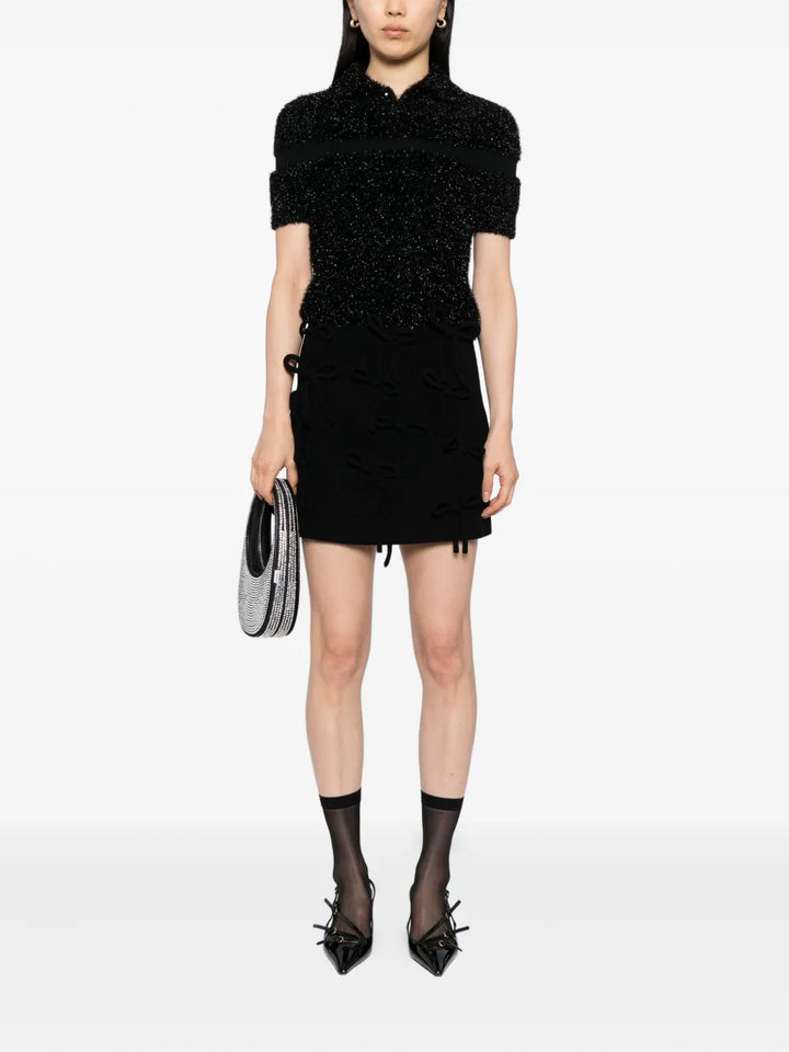 Ribbon Detail Short Skirt